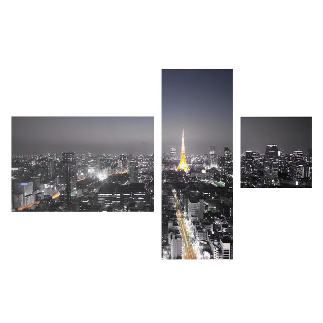 Canvastavlor Arkitektur och Skyline Tokyo