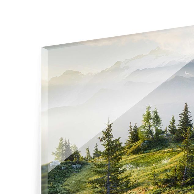 Glastavlor landskap Émosson Wallis Switzerland