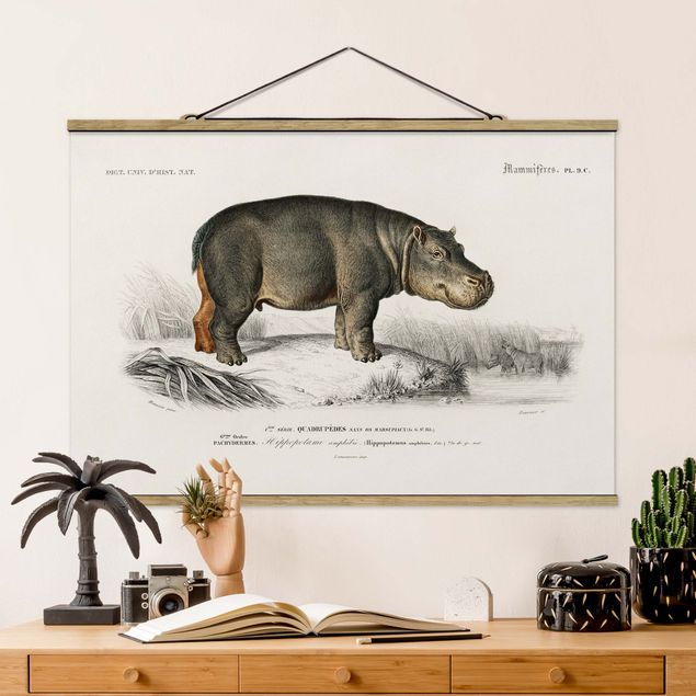 Kök dekoration Vintage Board Hippo
