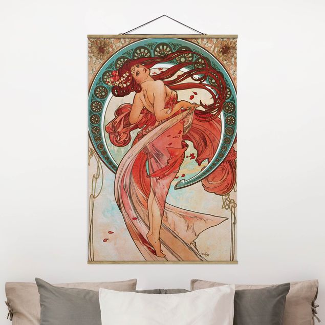 Konststilar Art Deco Alfons Mucha - Four Arts - Dance
