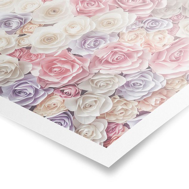 Tavlor Pastel Paper Art Roses