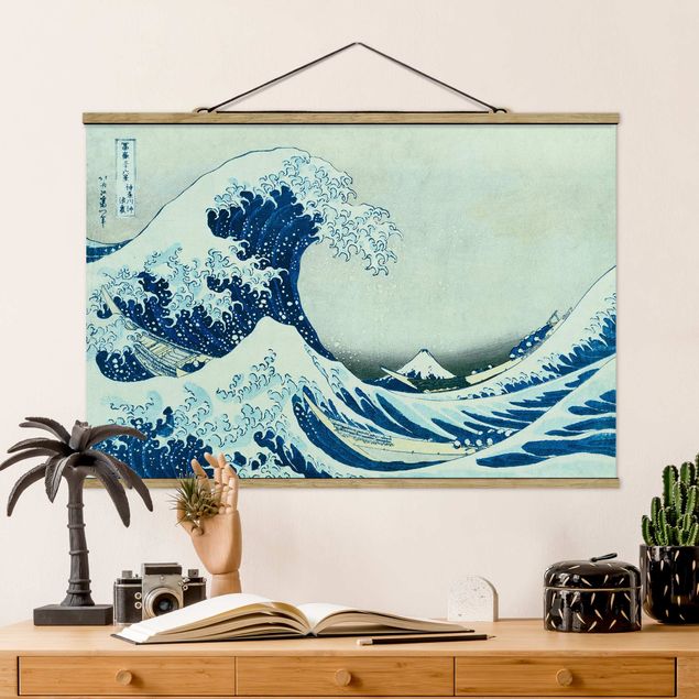 Kök dekoration Katsushika Hokusai - The Great Wave At Kanagawa
