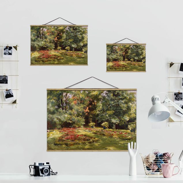 Tavlor landskap Max Liebermann - Flower Terrace Wannseegarten