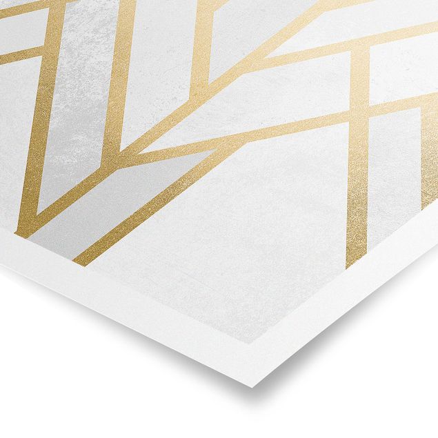 Tavlor Elisabeth Fredriksson Art Deco Geometry White Gold
