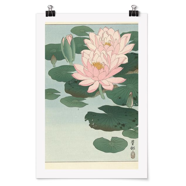 Posters blommor  Ohara Shôson - Water Lilies