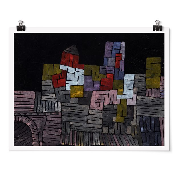Posters arkitektur och skyline Paul Klee - Ancient Masonry Sicily