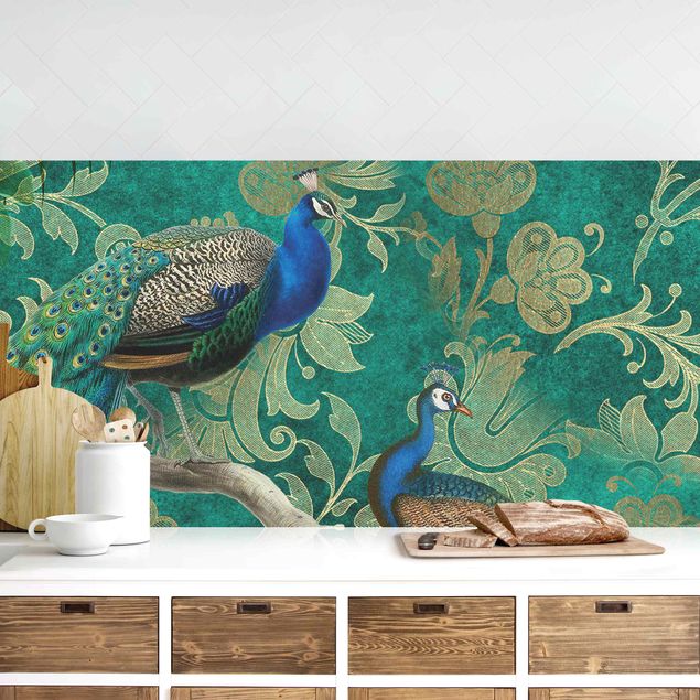 Kök dekoration Shabby Chic Collage - Noble Peacock II