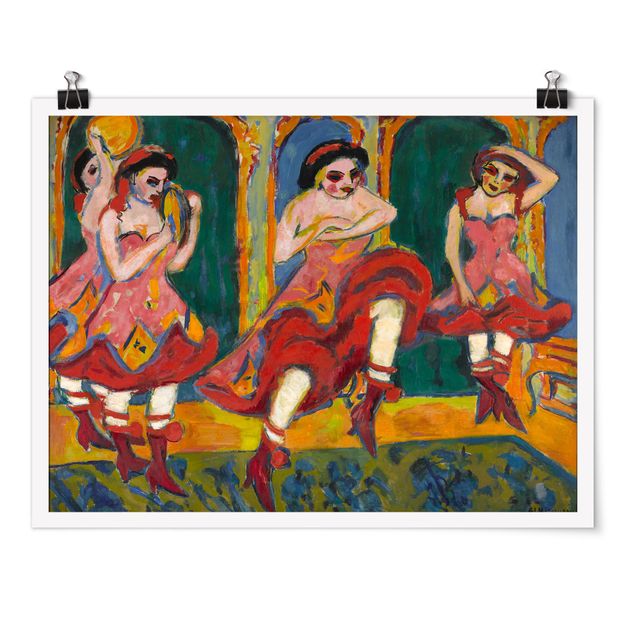 Posters konstutskrifter Ernst Ludwig Kirchner - Czardas Dancers
