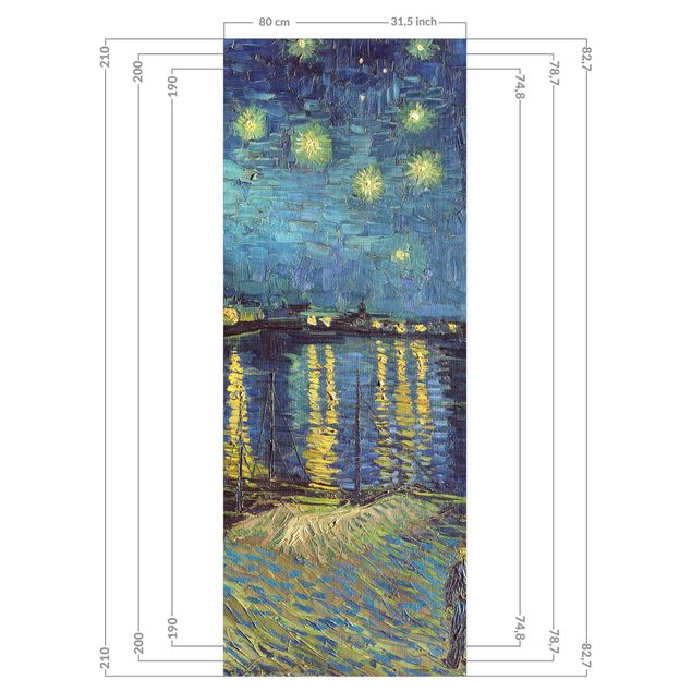 Tavlor Vincent van Gogh Vincent Van Gogh - Starry Night Over The Rhone