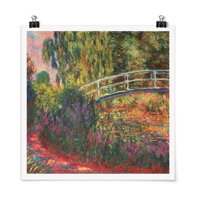 Konstutskrifter Claude Monet - Japanese Bridge In The Garden Of Giverny