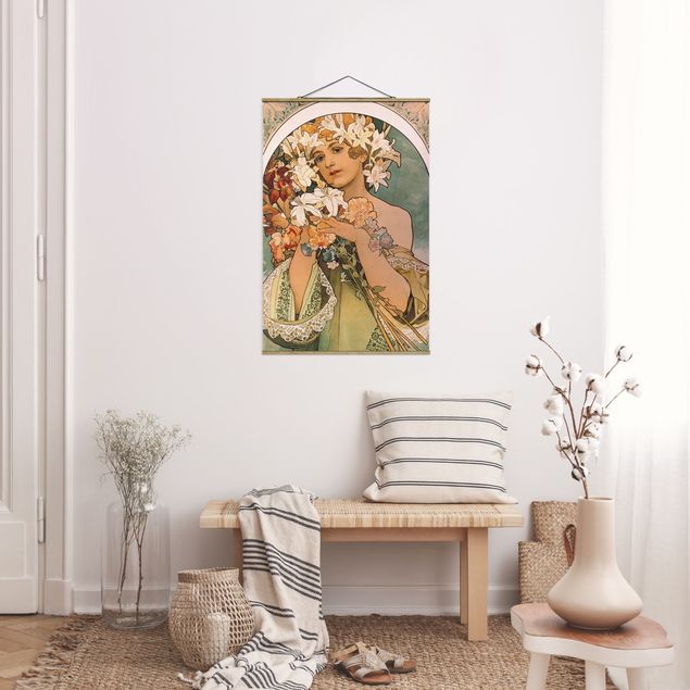 Kök dekoration Alfons Mucha - Flower
