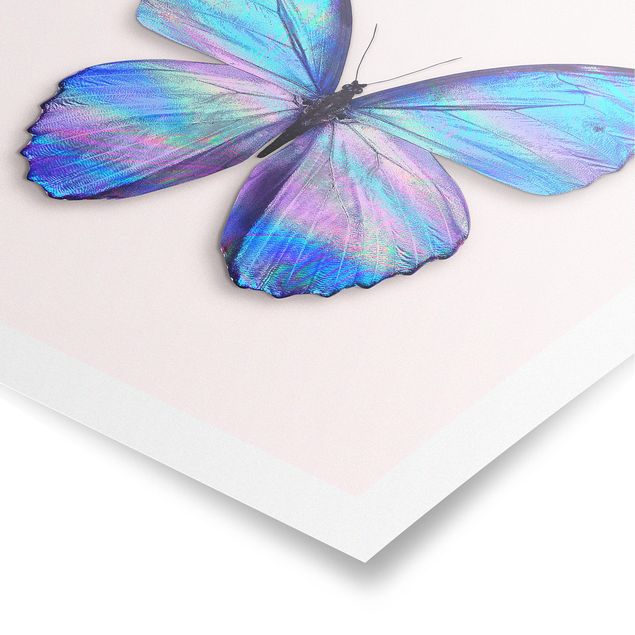 Posters konstutskrifter Holographic Butterfly