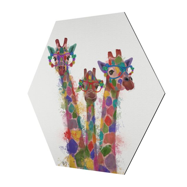 Tavlor Rainbow Splash Giraffe Trio
