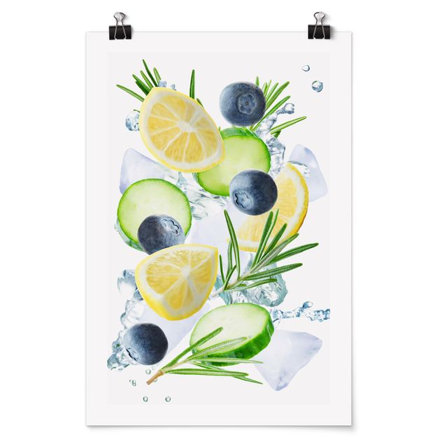 Tavlor blå Blueberries Lemon Ice Spash