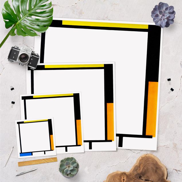 Tavlor konstutskrifter Piet Mondrian - Composition II