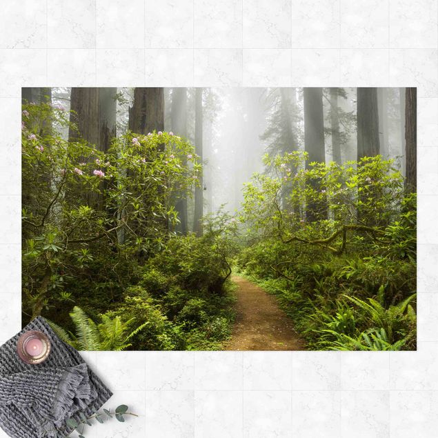 utomhusmattor Misty Forest Path