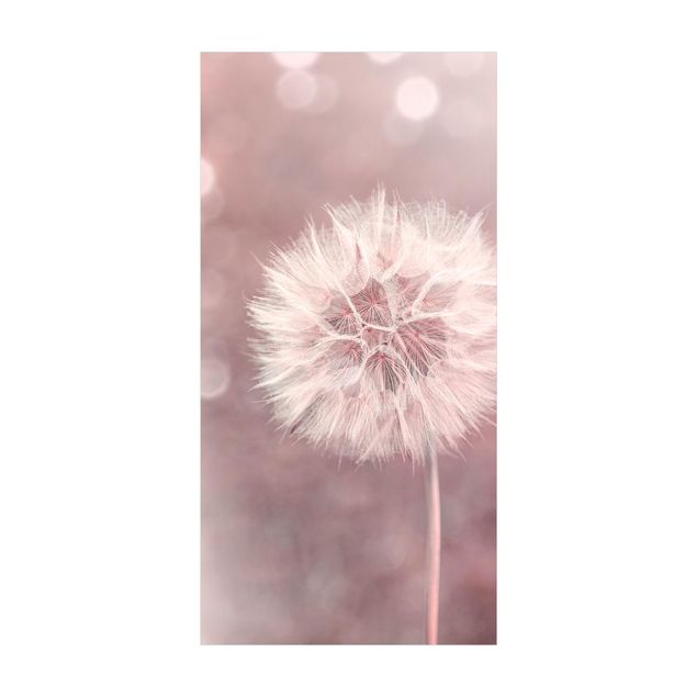 blommiga mattor Dandelion Bokeh Light Pink