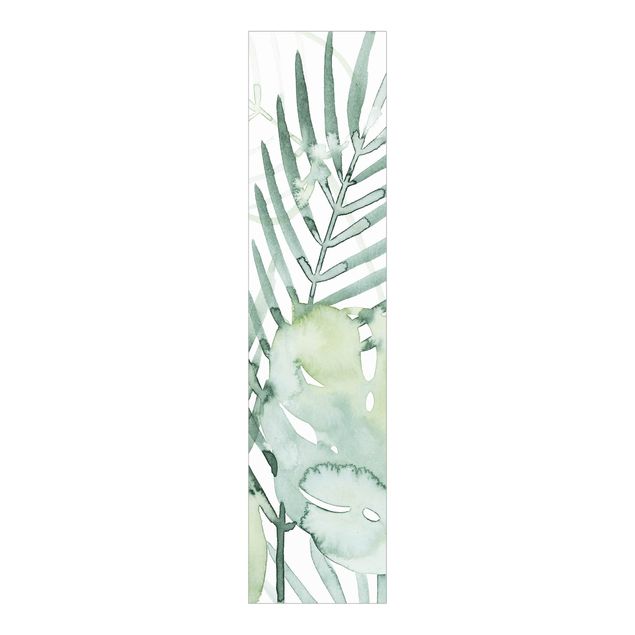 Panelgardiner blommor  Palm Fronds In Watercolour I