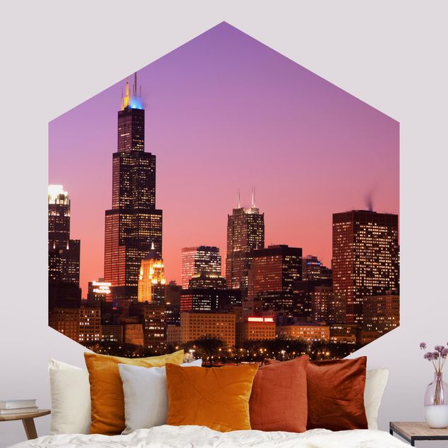 Fototapeter arkitektur och skyline Chicago Skyline