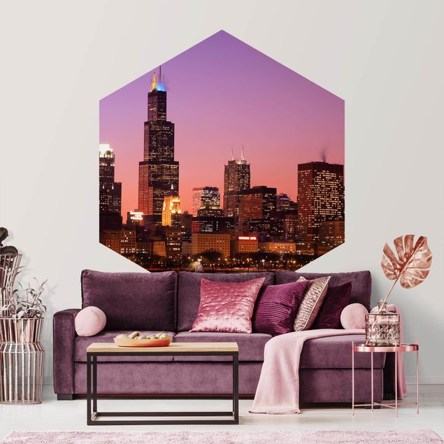 Tapeter modernt Chicago Skyline