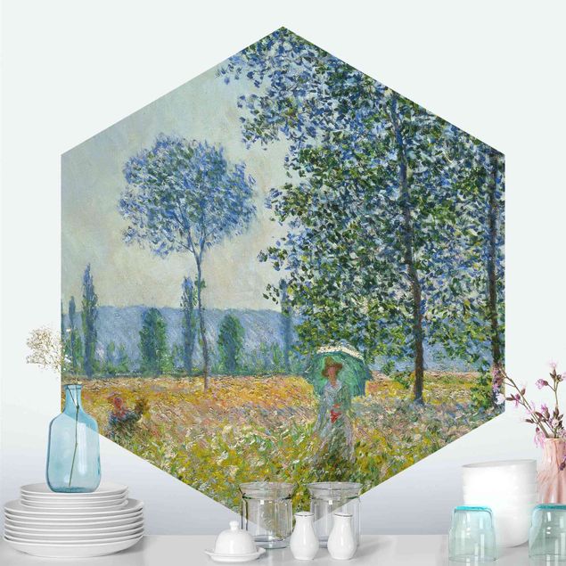 Konststilar Impressionism Claude Monet - Fields In Spring