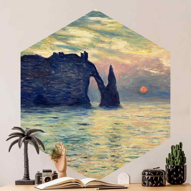 Konststilar Impressionism Claude Monet - Rock Sunset