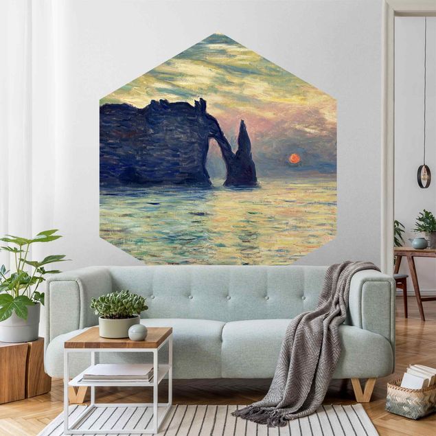 Konstutskrifter Claude Monet - Rock Sunset
