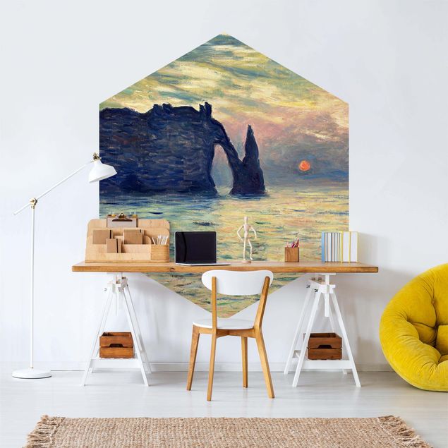 Konststilar Claude Monet - Rock Sunset