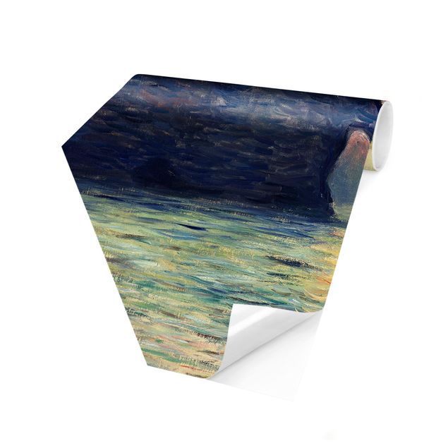 Fototapeter kusterna Claude Monet - Rock Sunset