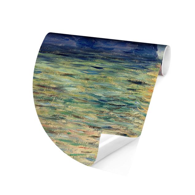 Konstutskrifter Claude Monet - The Cliff, Étretat, Sunset