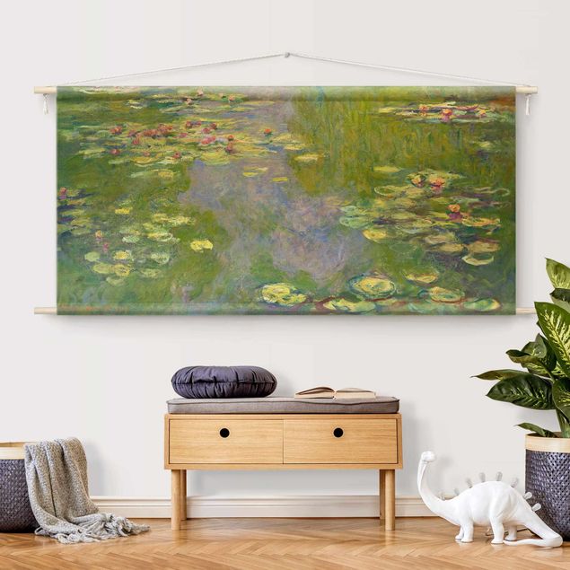 Modern väggbonad Claude Monet - Green Waterlilies