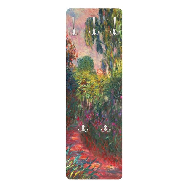 Klädhängare vägg blommor  Claude Monet - Japanese Bridge In The Garden Of Giverny