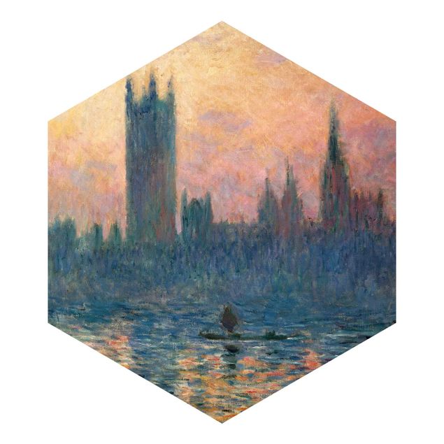 Fototapeter solnedgångar Claude Monet - London Sunset