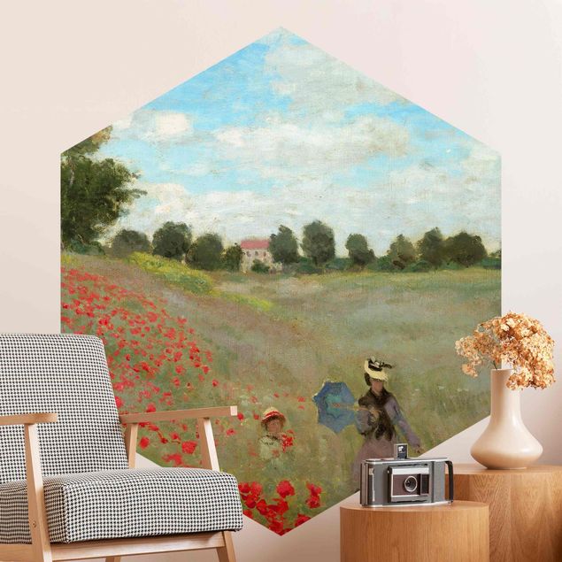 Kök dekoration Claude Monet - Poppy Field At Argenteuil