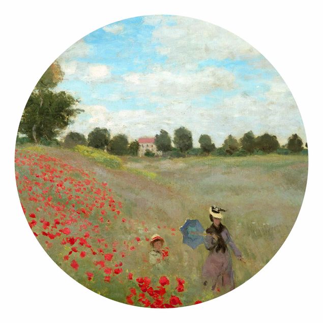 Konstutskrifter Claude Monet - Poppy Field Near Argenteuil