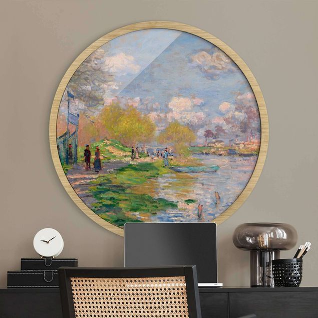 Tavlor med ram konstutskrifter Claude Monet - River Seine