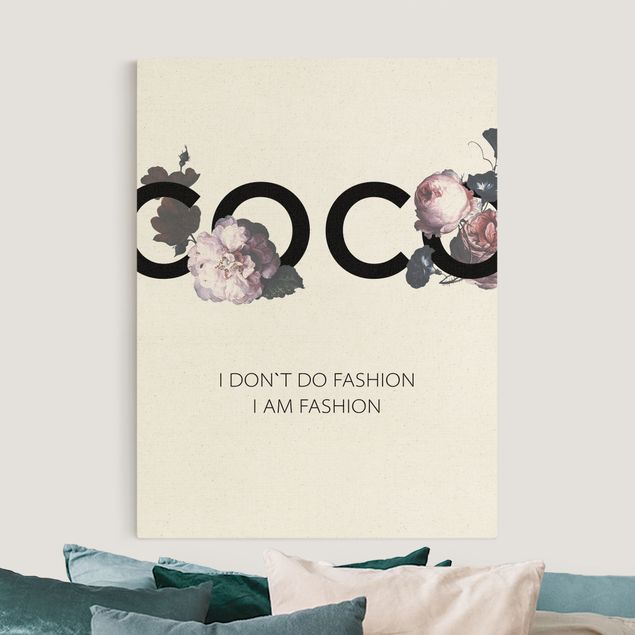 Canvastavlor rosor COCO - I dont´t do fashion Roses