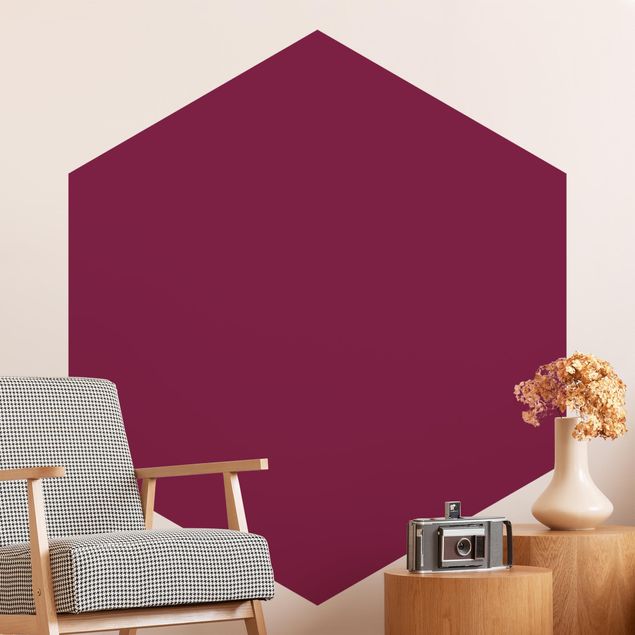 Tapeter uni Colour Wine Red