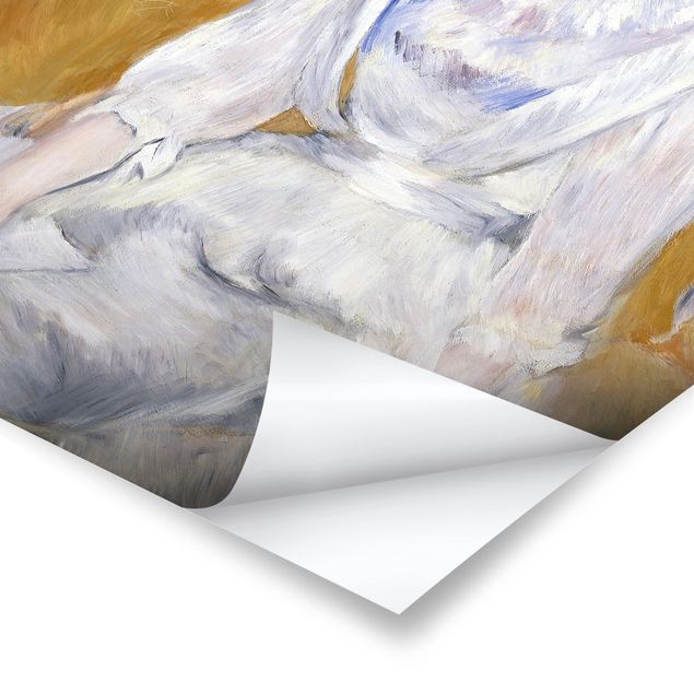 Tavlor porträtt Auguste Renoir - Young girl with a swan