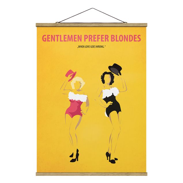 Tavlor modernt Film Poster Gentlemen Prefer Blondes