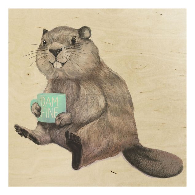 Tavlor Illustration Beaver Wit Coffee Mug