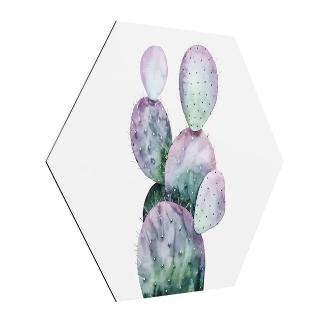 Tavlor modernt Cactus In Purple II