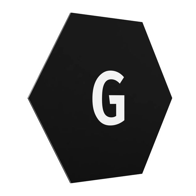 Tavlor modernt Letter Black G