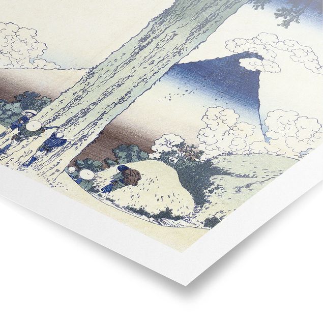 Tavlor landskap Katsushika Hokusai - Mishima Pass In Kai Province