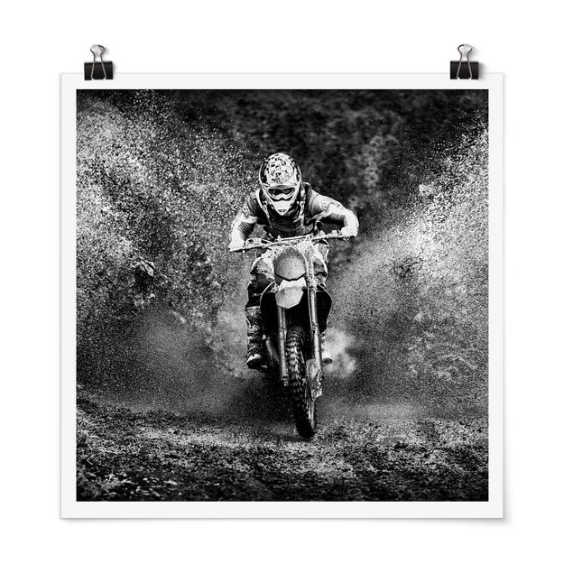 Tavlor porträtt Motocross In The Mud