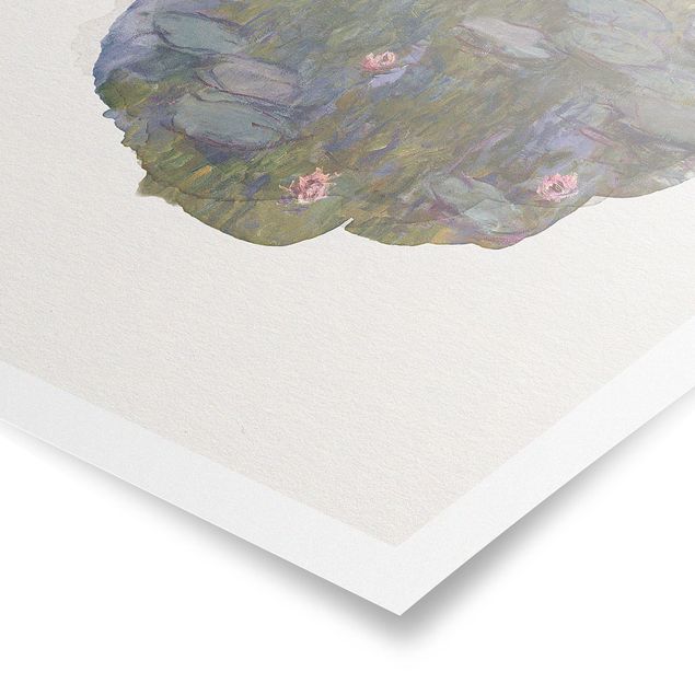 Tavlor landskap WaterColours - Claude Monet - Water Lilies (Nympheas)