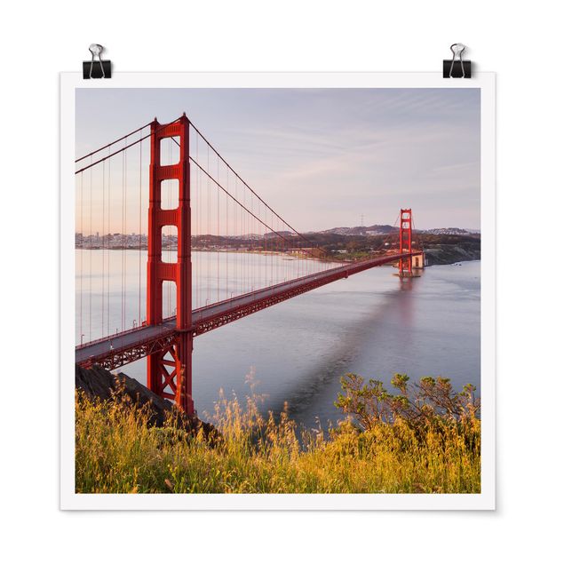 Posters ordspråk Golden Gate Bridge In San Francisco