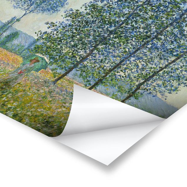 Posters blommor  Claude Monet - Fields In Spring