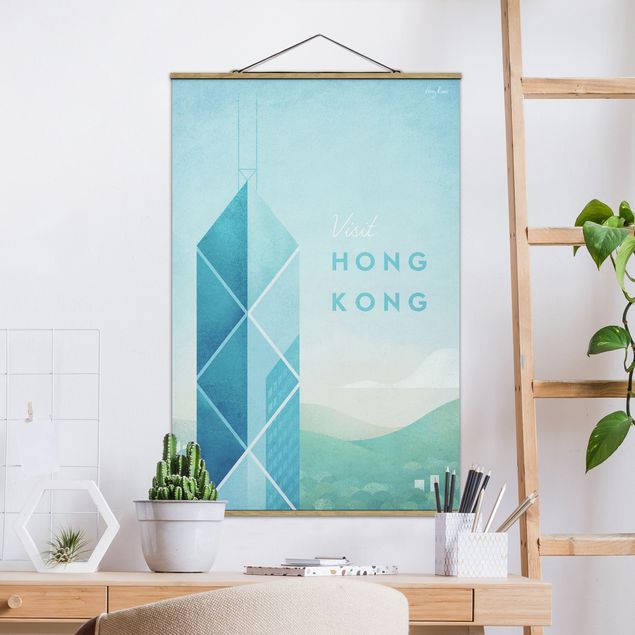 Tavlor Asien Travel Poster - Hong Kong
