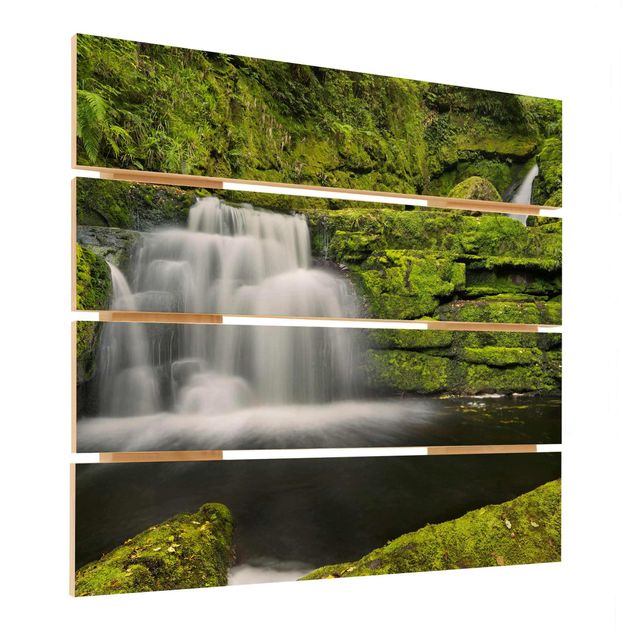 Trätavlor Lower Mclean Falls In New Zealand